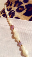 MOP Inlay and Pearl Horse Necklace
