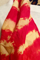 Orange and Yellow Hand Dyed Silk Scarf