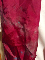 Cranberry Hand Dyed Silk Scarf