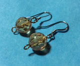 Topaz Faceted Crystal Earrings