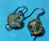 Topaz Faceted Crystal Earrings