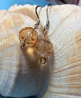 Topaz Faceted Crystal Earrings