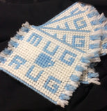 Carolina Blue Mug Rug Set