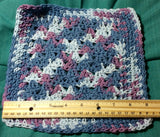Denim Blue Crocheted Dish Cloth