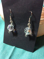 Crystal Faceted Dangle Earrings