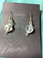 Crystal Faceted Dangle Earrings