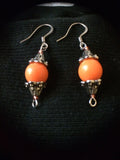 Stylish Orange Earrings