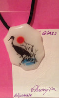 Fused Glass Pendant with Egert