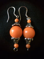 Stylish Orange Earrings