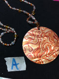 Orange Mother of Pearl Necklace