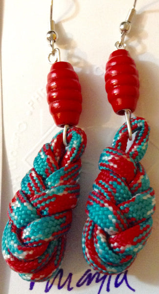Feather Paracord Earrings – OBX Crafted - This and That & The Other Thing