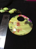 Island Flowers Mother of Pearl Handmade Necklace