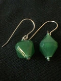 Vintage Green Acrylic Earrings