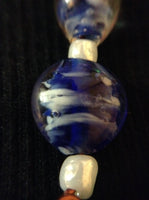Blue Swirl Glass Pendant