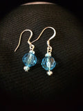Acrylic Crystal Blue Earrings