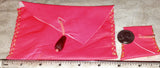 Fluorescent Leather Clutch and Coin Purse