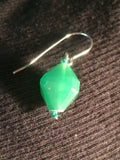 Vintage Green Acrylic Earrings